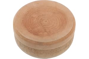 OFFIGAM Manual Wooden Wheat Grinder Handheld Grain Mill for Kitchen with Peeling Tray Multifunctional Grain