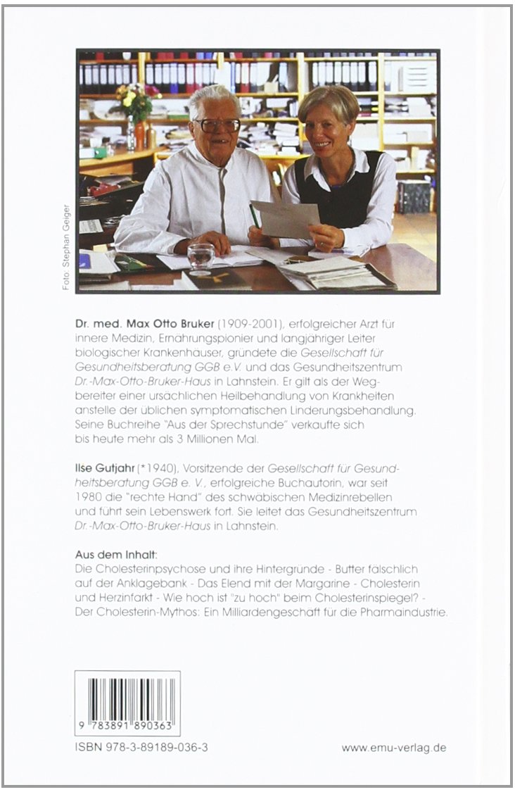 Cholesterin Der Lebensnotwendige Stoff Amazon Co Uk Max Otto