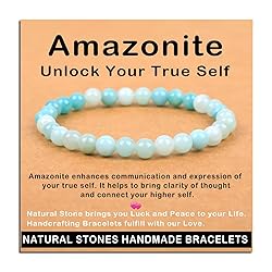 AD Beads Handmade Gemstone Stretch Elastic Bracelet