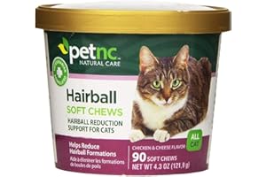 PetNC Natural Care Hairball Soft Chews for Cats, 90 Count (Pack of 2)