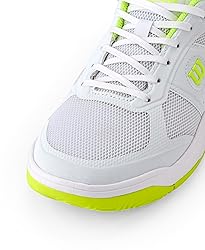 WILSON Women's Sneaker, White/Safety Yellow, 6