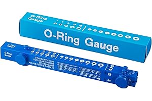 BUSY-CORNER O-Ring Gauge Make Work Smart, Telescoping O Ring Sizing Plastic Gauge, Slide Style National Type, for Measuring O Rings Inner Diameter, OD, Thickness Gauge Blue
