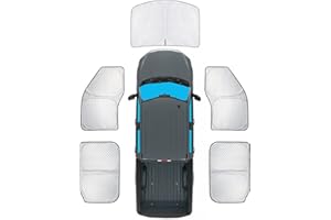 KMF Windshield Sun Shade Replacement for Ford F-150 Accessories 2015-2020, Side Window Sun Shade Cover Sun Visor Shield Cover, Rear Window Sunshade for Camping/Baby UV Block and Privacy Protect