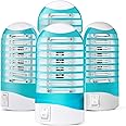 Bug Zapper Plug in Mosquito Killer Trap Zapper, Electric Gnat Fly Trap Zapper for House Indoor Bug Killer Light Eliminates Flying Pests for Home 4 Pack