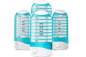 SHOOTINGSTAR Bug Zapper Plug in Mosquito Killer Trap Zapper, Electric Gnat Fly Trap Zapper for House Indoor Bug Killer Light Eliminates Flying Pests for Home 4 Pack
