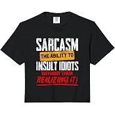 Funny Sarcasm Definition for Sarcastic Men and Women Comfort Colors Crop Top