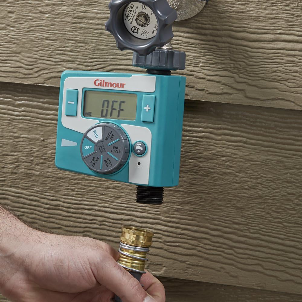 Gilmour Single Outlet Electronic Water Timer : Garden & Outdoor