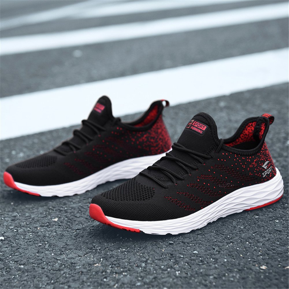 AZOOKEN Herren Damen Sneaker Laufschuhe Sportschuhe Straßenlaufschuhe leicht Walkingschuhe Running Turnschuhe Shoes（635-BKRE44）