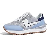 LUCKY STEP Women's Platform Fashion Sneakers Tennis Retro Walking Casual Trainers Stylish Durable Deluxe Skate Running Shoes