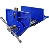 Yost Vises M9WW Rapid Action Woodworking Vise | Quick Release Lever for Quick Adjustments | 9 Inch Jaw Width | Made with Heavy-Duty Cast Iron | Blue