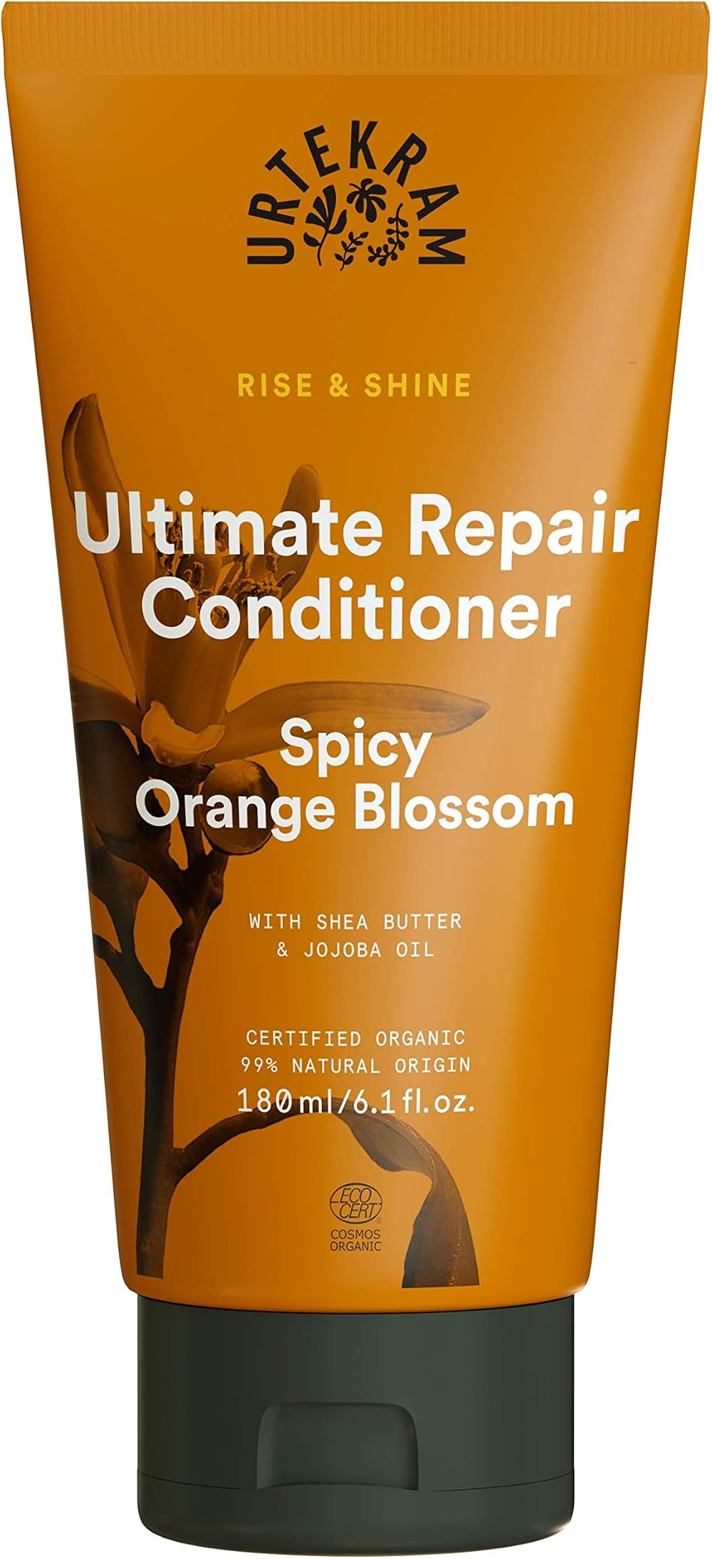 Urtekram Spicy Orange Blossom Conditioner Damaged Dry Hair Repair Moisture 180ml