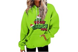 ZXCTKA Ugly Christmas Sweater Women Funny Cute Xmas Holiday Sweatshirt Winter Oversized Christmas Hoodie Pullover Tops