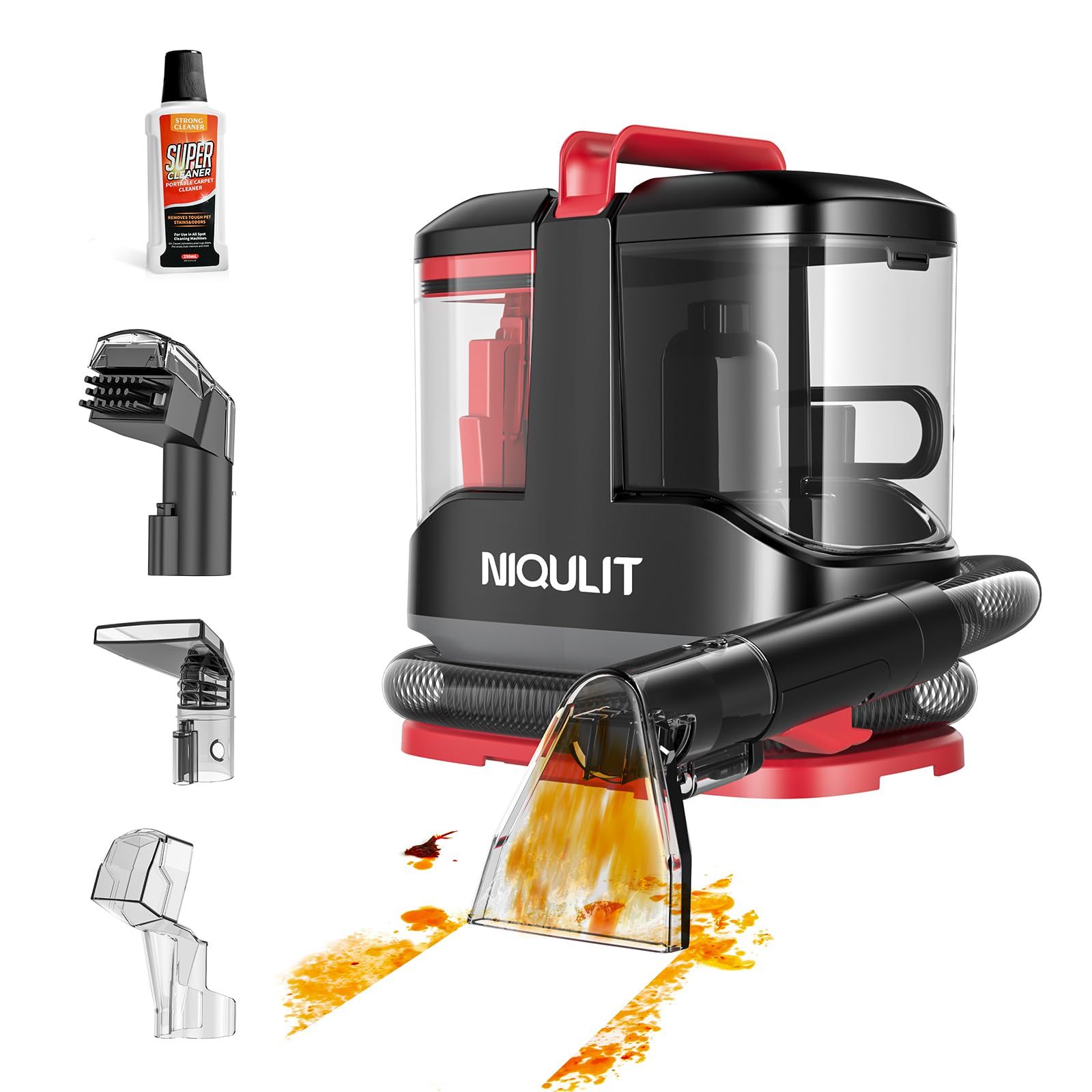 Photo 1 of Deep Cleaning Cleaner Machine for Area Rugs, Carpet, Couch, Car, Pets, with Brushhead and Solution