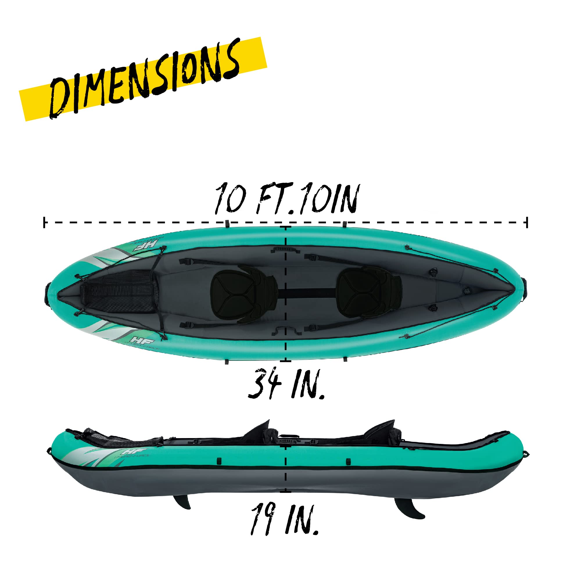 Bestway Hydro-Force Kajak-Set Ventura Elite X2 330 x 86 x 48 cm 7