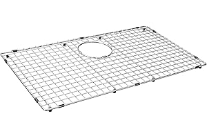 Serene Valley Sink Bottom Grid 29-1/2" x 16-1/2", Rear Drain with Corner Radius 3/16", Sink Grids Stainless Steel NDG3017R