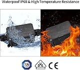 HAOCHEN IP66 Waterproof Junction Box 4P 2-Way Outdoor Cable Connector Black view 5
