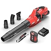 DCK 58V Cordless Leaf Blower, Power Variable-Speed, Brushless, 770 CFM, Electric Leaf Blower with 4Ah Battery and 5A Charger for Lawn Care, Yard, Outside(KDLB58211BDM)