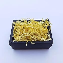 Zankubom 1 LB Light Yellow Crinkle Cut Paper Shred