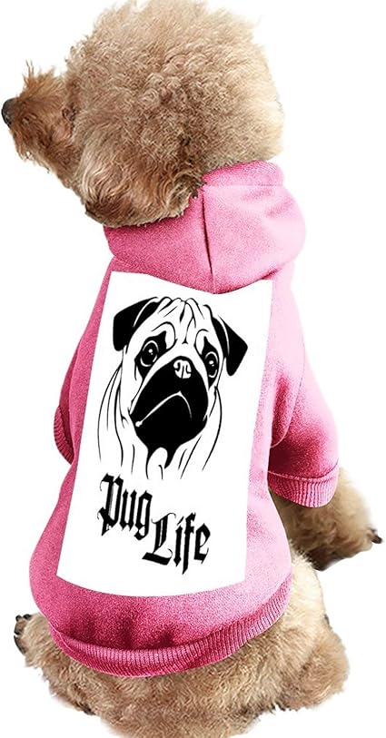 Amazon パグフェイスラ Dog Face 中小ペット犬猫子犬ファッションフード付きコート帽子スウェットシャツペット服 Gunna コスチューム 通販