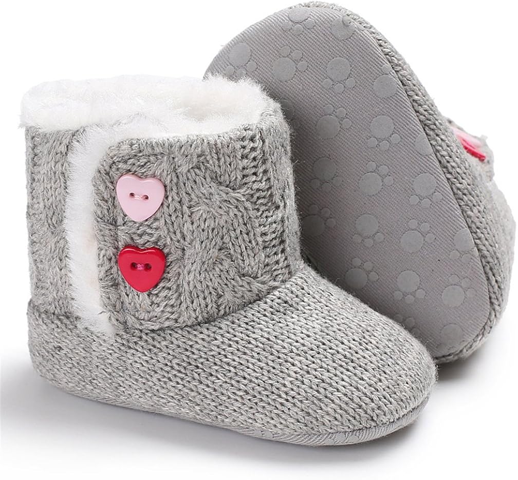 TMEOG UnisexBaby Newborn Cozie Fleece Booties with Non Skid Bottom