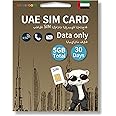 UAE SIM Card-30-Day Data Plan,5GB Fast 4/5G LTE Internet,Prepaid & No Daily Limit, Ideal for Tourists & Business Travelers