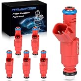 YZHIDIANF Fuel Injectors 4.0L 12 Holes For:-Jeep Wrangler 1999-2004 | for Cherokee 1999 2000 2001 Grand Cherokee 1999-2004, Replace OE 0280156161 (Set of 6)