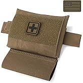 LIVANS Molle IFAK Micro Trauma Pouch, Tactical First Aid Belt IFAK Bag Medical EMT Emergency Survival Med Pouch Small EDC Portable Pack with Tourniquet Hammock for Duty Belt Vest Hunting