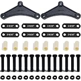 iBroPrat Trailer Shackle Kit for Double Eye Spring 3,500 lbs-7,200 lbs | 2 EQ-E1 Equalizer,8 PCS 2-9/16" Long Shackle Straps, 14Pcs Nuts and 14Pcs Bolts