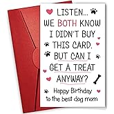 NewEleven Dog Mom Gifts For Women - Gifts For Dog Lovers, Dogs Owners - Gift, Dogs Moms Cards From Friend, Husband, Family - Greeting Card