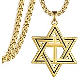 925 Sterling Silver Star of David Pendant Necklace for Men Women Jewish Jewelry Gifts