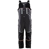 RefrigiWear Insulated Bib Overalls for Men -40°F Winter Overalls - Wind-Resistant Insulated Coveralls - Flex Work Bibs