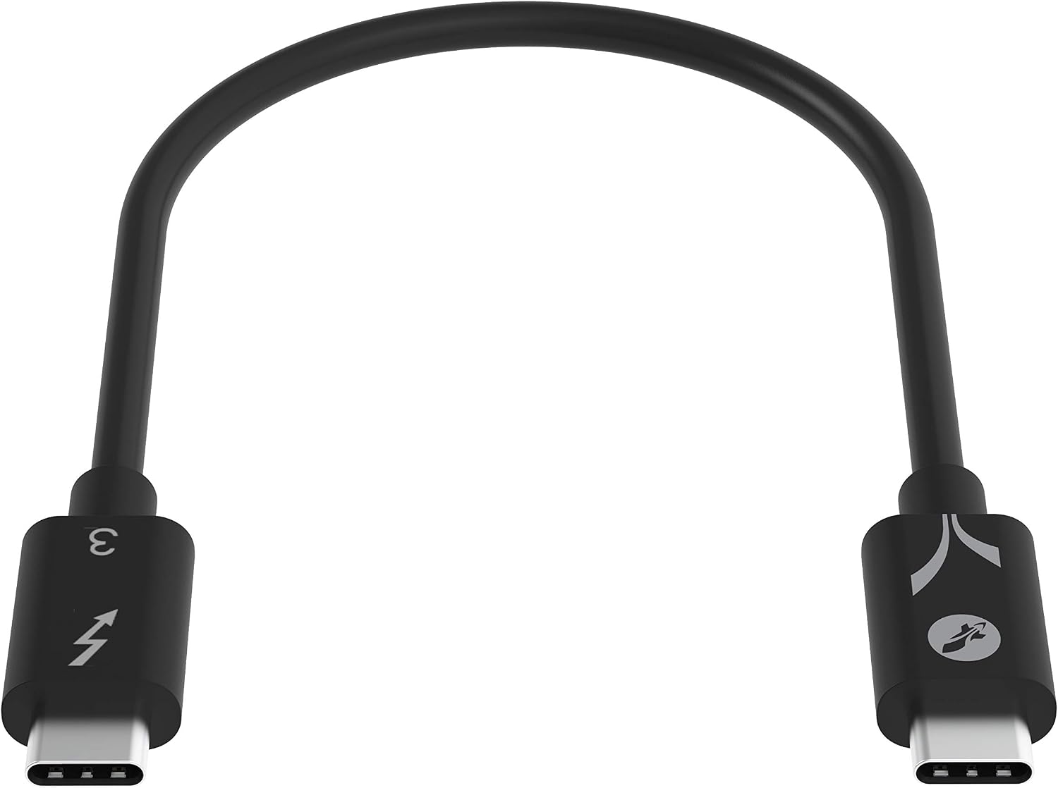 SABRENT USB C Thunderbolt 3 Cable 100W 40Gbps, USB-C TB3 Super Fast Transfer and Charging, Intel Certified, 20cm (CB-T320) - Image 4
