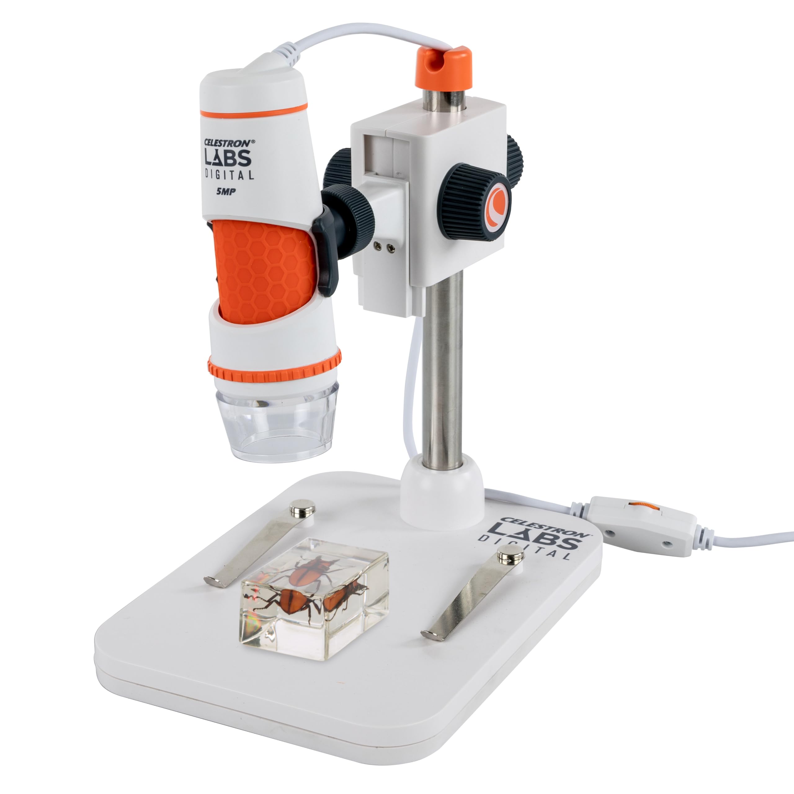 Celestron Labs 5MP Handheld Digital Microscope for Detailed Inspection