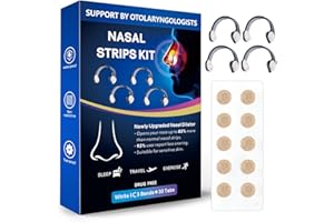 MUPUFU Nose Strips for Breathing, Skin Safe Anti Snoring Devices, Nasal Strips for Snoring, Nasal Dilators to Boost Oxygen, Snoring Solution for Medium & Large Noses.(a1-30tabs).