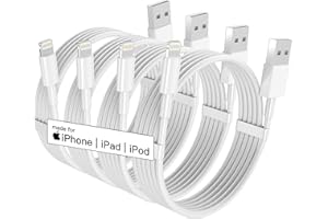 FUPYWP 4 Pack [Apple MFi Certified] Apple Charger Cables 6ft Cords, iPhone Charger Lightning Cable 6 Foot, Fast iPhone Charger Cord for iPhone 13 Pro Max/iPhone 13/12Pro Max/12 Pro/11/XS/XR/X/8, AirPods