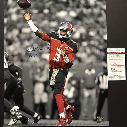 mike evans signed football