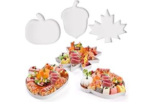 Datyiiha Fall Fillable Cardboard Tray for Charcuterie 13.7'' Pumpkin Maple Leaf Charcuterie Paper Box for Fall Harvest Party Favor Cookies Goodie Candy Cupcake Box Thanksgiving Party Supplies