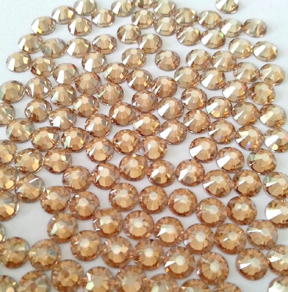 HOTFIX Golden Shadow Crystal Rhinestones Flatback 144 Swarovski 3.8mm 16ss ss16
