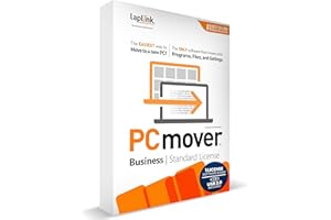 Laplink PCmover - Easy Migration of your Applications, Files and Settings from an Old PC to a New PC - Data Transfer Software - With Optional Super Speed USB 3.0 Cable - Business Standard, 1 License