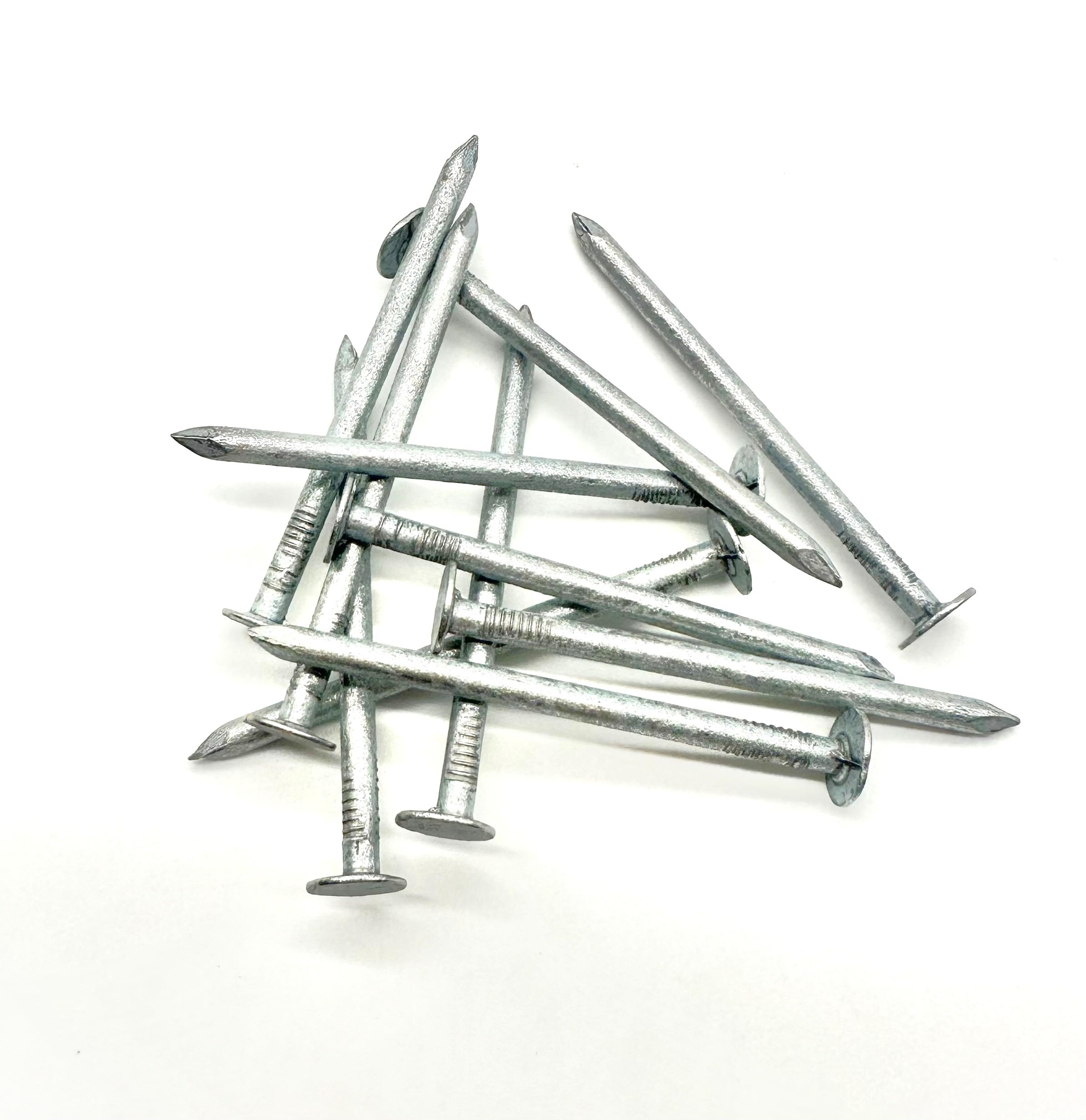 65mm Clout Nails Galvanised Large Head 200g Pack. Nail Tacks for Roofing, Felt, Sheds and Hutches (Approx 64 Nails))