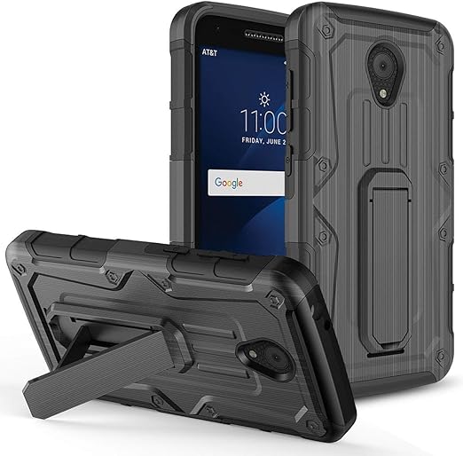 Amazon Com Luckiefind Alcatel Idealxcite Case Alcatel Verso Case Alcatel Cameox Case Alcatel Raven Lte Case Dual Layer Hybrid Side Kickstand Cover Case With Holster Clip Acce Holster Black Electronics