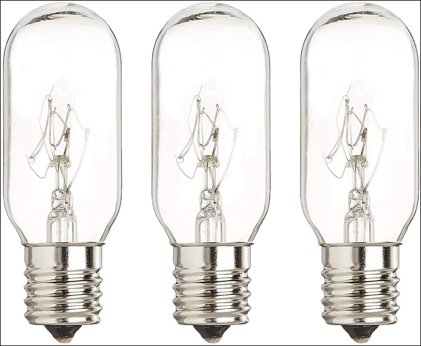 40 Watt Microwave Bulb GE - Microwave Light - Fits Most GE and Whirlpool Ovens - E17 Intermediate Base Bulb - 40 Watt 130 Volt Appliance Bulb - 3 Pack - Luvvitt: Home Improvement