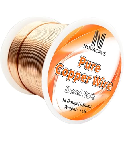 QWORK® Pure T2 Copper Wire, Diameter 2 Mm, 10 M Length, For Hobby, Electrical Engineering And Crafts