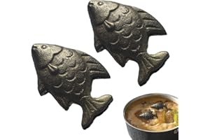 2 Pack Iron Fish, Natural Source of Iron, Reusable Safe Cooking Irons Deficiency Fish Reduce The Risk of Deficiency, Cooking 
