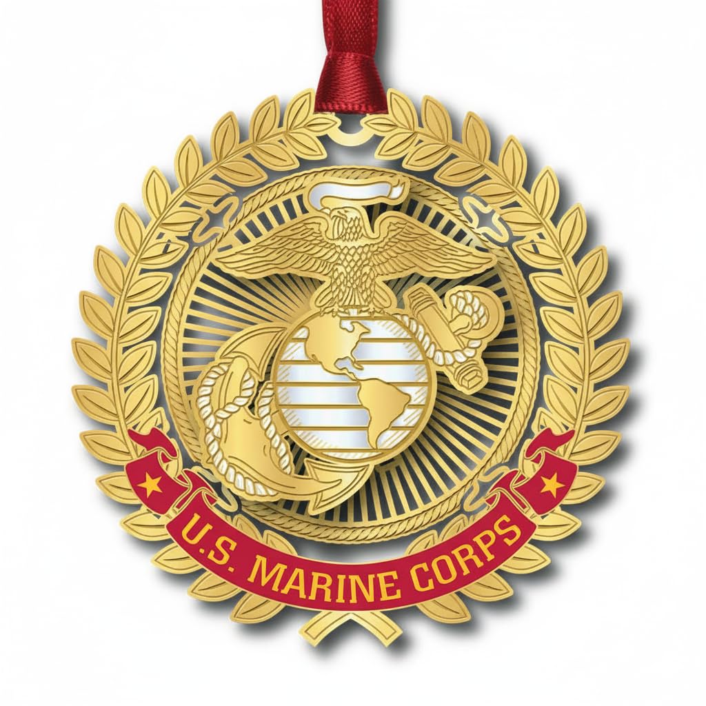ChemArt United States Marine Corps Logo Ornaments