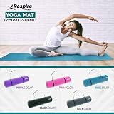 Respire Fitness Yoga Mat 185 x 57 cm Non-Slip Thick Cushion Blue view 7