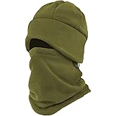 CYPERROCK Winter Beanie Hat Scarf Set with Ear Flaps for Men Women Knit Fleece Lined Skull Cap Windproof Neck Warmer Gaiter