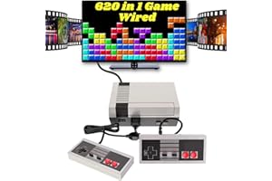 AKARSOLY Retro Game Console,Classic Mini Handheld Vidoe Game Console Built-in 620 Classic Edition Games,AV Output and Dual Game Controllers.