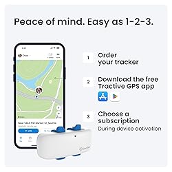 Tractive GPS Pet Tracker for Dogs - Waterproof, GPS