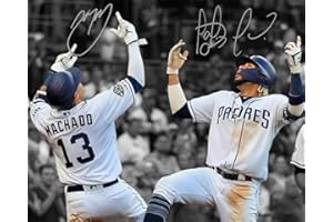 Ikonic Fotohaus Manny Machado Fernando Tatis Jr Signed Photo Autograph Print Wall Art Home Decor